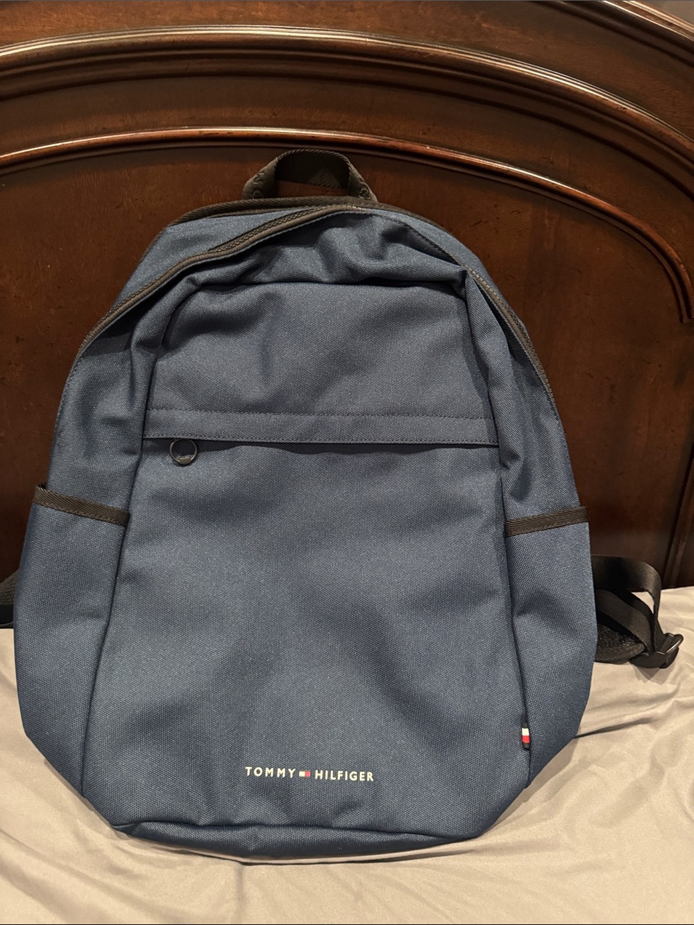 Tommy Hilfiger Blue Everyday Backpack with Front Pocket